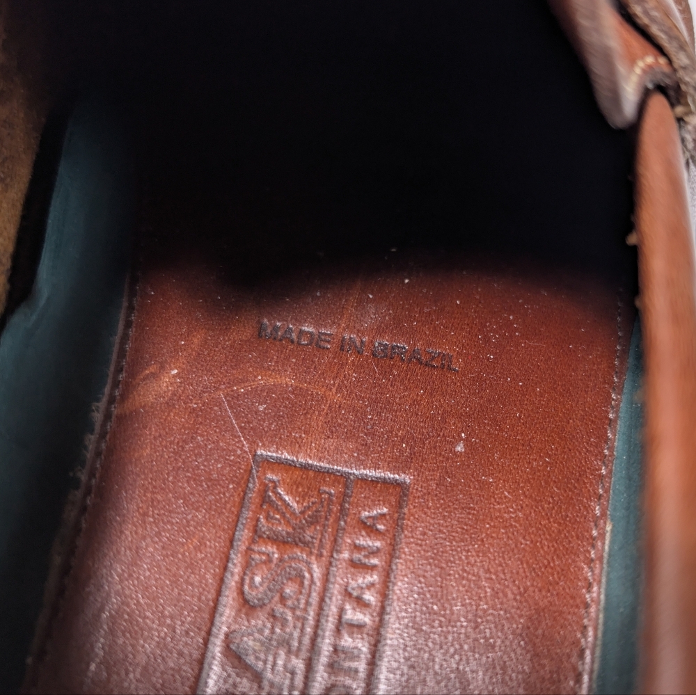 H.S. Trask & Co Brown Leather Slip On Loafers - Picture 9 of 11